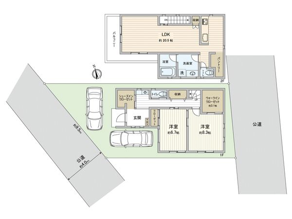 朝霞市三原4丁目 戸建 間取図(平面図)