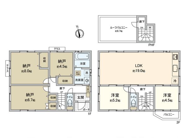 朝霞市泉水2丁目 戸建 間取図(平面図) 朝霞市泉水2丁目 戸建 間取図(平面図)