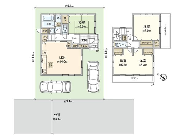 新座市大和田5丁目 戸建 間取図(平面図)