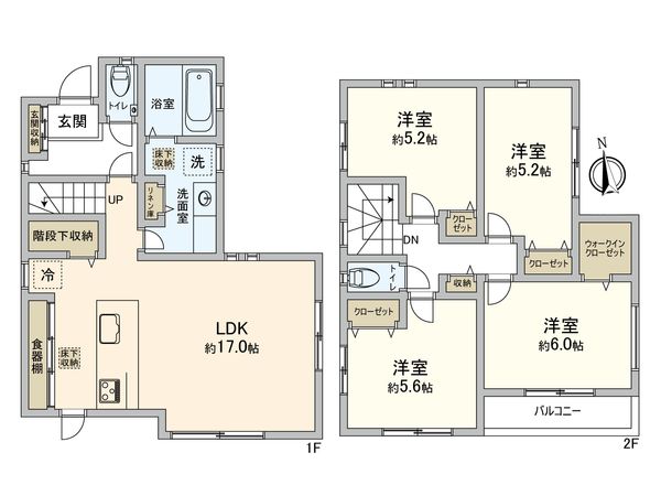 朝霞市宮戸2丁目新築戸建 間取図(平面図) 朝霞市宮戸2丁目新築戸建 間取図(平面図)