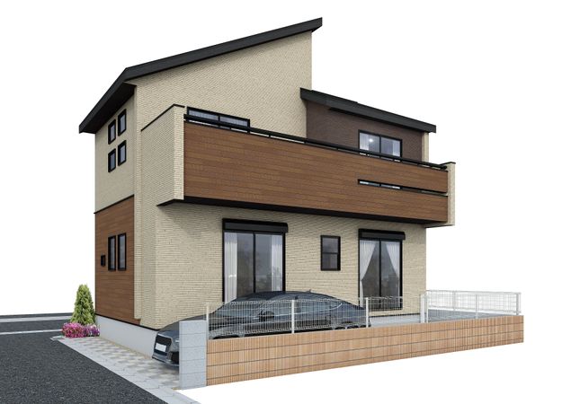 志木市上宗岡3丁目 新築戸建 外観パース図 志木市上宗岡3丁目 新築戸建 外観パース図