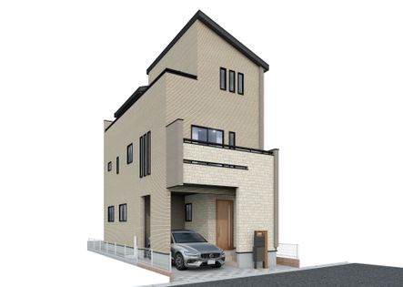 志木市中宗岡1丁目 新築戸建 外観パース図