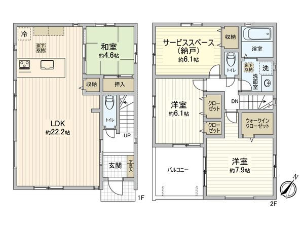富士見市関沢3丁目 間取図(平面図) 富士見市関沢3丁目 間取図(平面図)