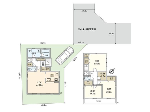 朝霞市宮戸3丁目新築戸建 8号棟 間取図(平面図) 間取図(平面図)