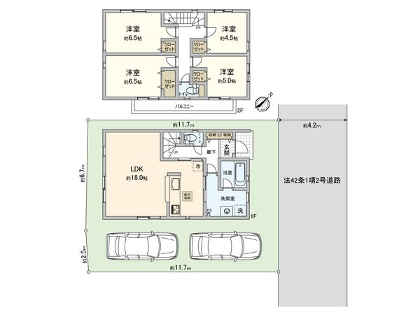 朝霞市宮戸3丁目新築戸建 11号棟 間取図(平面図) 間取図(平面図)