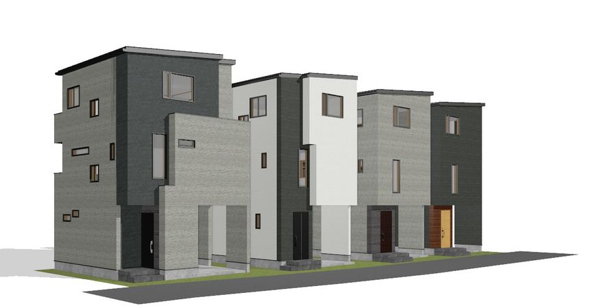 朝霞市仲町1丁目新築戸建 D号棟 外観パース図 朝霞市仲町1丁目新築戸建 D号棟 外観パース図