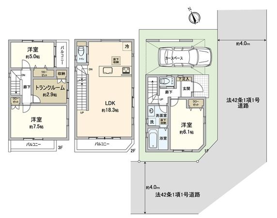 志木市本町3丁目 戸建 間取図(平面図)