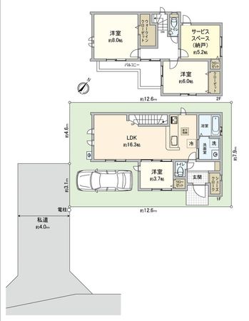 朝霞市根岸台7丁目 新築戸建 間取図(平面図)