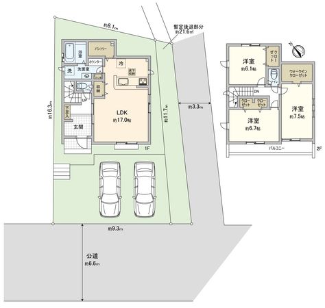 富士見市水子 新築戸建3号棟 間取図(平面図)