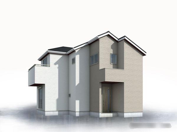 新座市大和田1丁目 新築戸建1号棟 外観パース図 新座市大和田1丁目 新築戸建1号棟 外観パース図