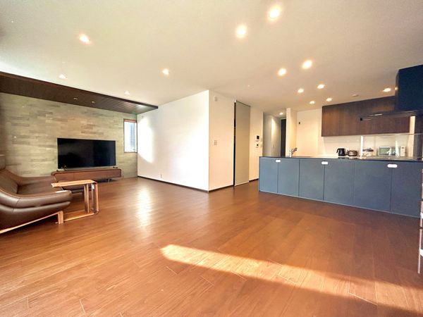 月の輪6丁目 HEBELHAUS施工平屋住宅 リビング 月の輪6丁目 HEBELHAUS施工平屋住宅 リビング