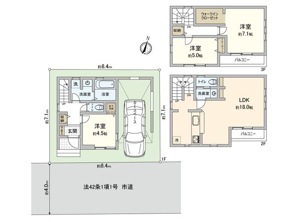 富士見市水谷東2丁目 新築戸建 間取図(平面図) 富士見市水谷東2丁目 新築戸建 間取図(平面図)