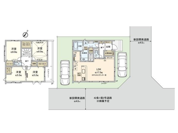 志木市中宗岡2丁目 新築戸建 3号棟 間取図(平面図) 志木市中宗岡2丁目 新築戸建 3号棟 間取図(平面図)