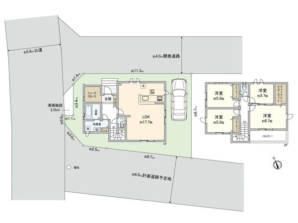 朝霞市根岸台2丁目 新築戸建 9号棟 間取図(平面図)
