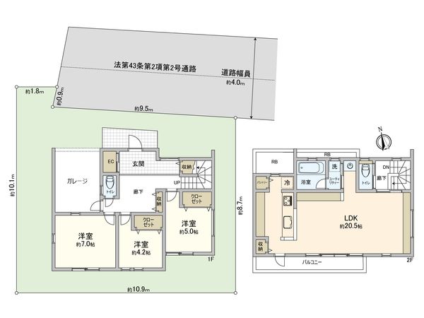 志木市本町3丁目 戸建 間取図(平面図)