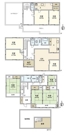 新座市北野3丁目 戸建 間取図(平面図) 間取図(平面図)