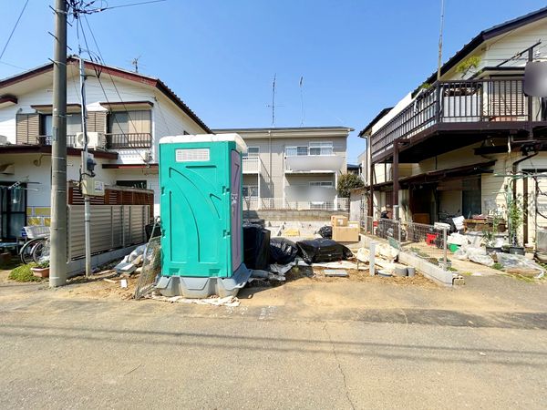 志木市中宗岡5丁目 新築戸建1号棟 前面道路含む外観