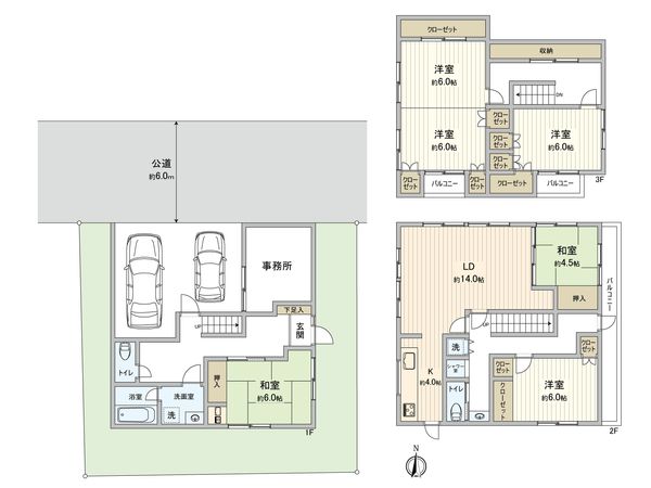 川越市大字南田島 戸建 間取図(平面図) 川越市大字南田島 戸建 間取図(平面図)