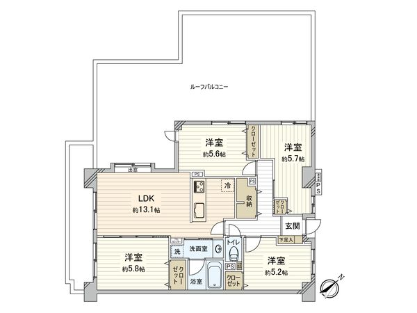 コスモ志木 間取図(平面図) コスモ志木 間取図(平面図)