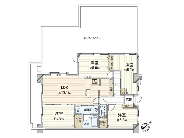 コスモ志木 間取図(平面図)
