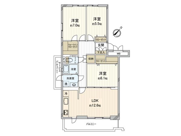 志木ニュータウン南の森弐番街 7号棟 間取図(平面図) 志木ニュータウン南の森弐番街 7号棟 間取図(平面図)