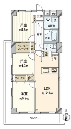 コーラルハイツ志木Ⅱ 間取図(平面図) 間取図(平面図)