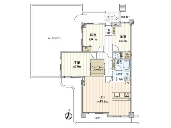 ガーデンコート志木 間取図(平面図) 間取図(平面図)