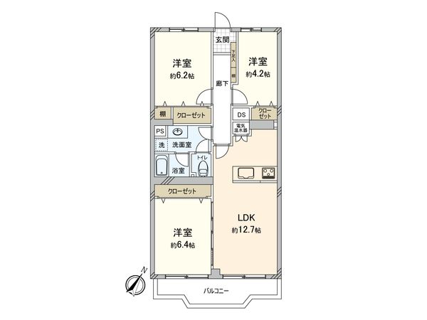 志木ニュータウン東の森壱番街 6号棟 間取図(平面図) 志木ニュータウン東の森壱番街 6号棟 間取図(平面図)