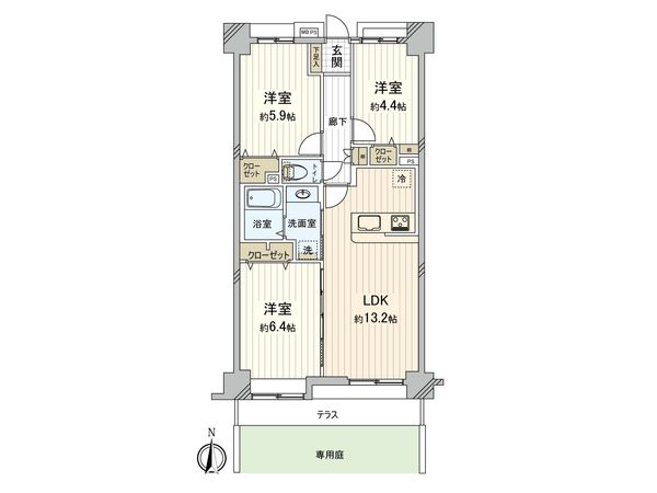 ライオンズマンション朝霞台南 間取図(平面図) 間取図(平面図)