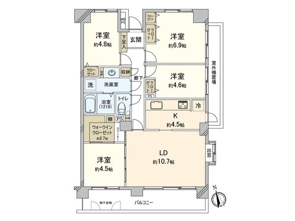 志木パークホームズ 間取図(平面図)