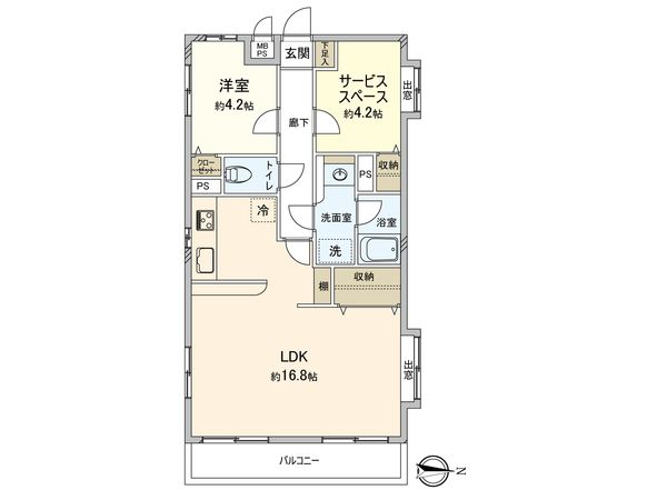 アップルウェイみずほ台 間取図(平面図)