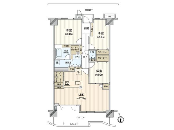 シーズウィッシュ志木 間取図(平面図)