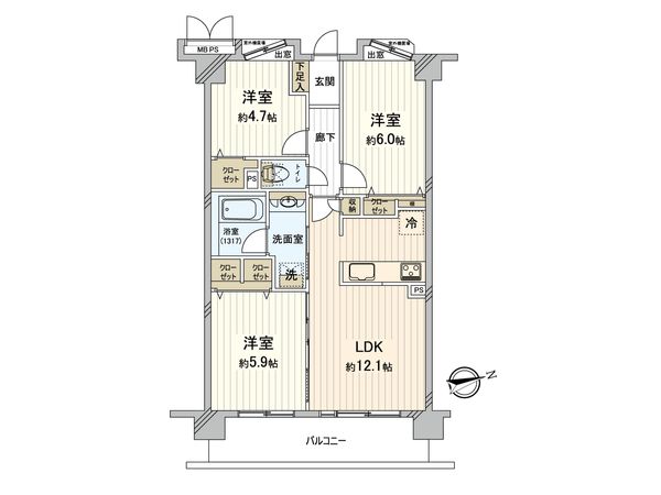 間取図(平面図)