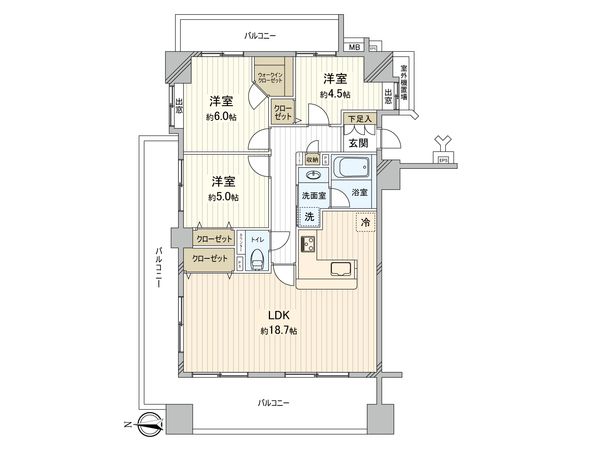 レーベンハイムフォレチッタガーデン 間取図(平面図) 間取図(平面図)