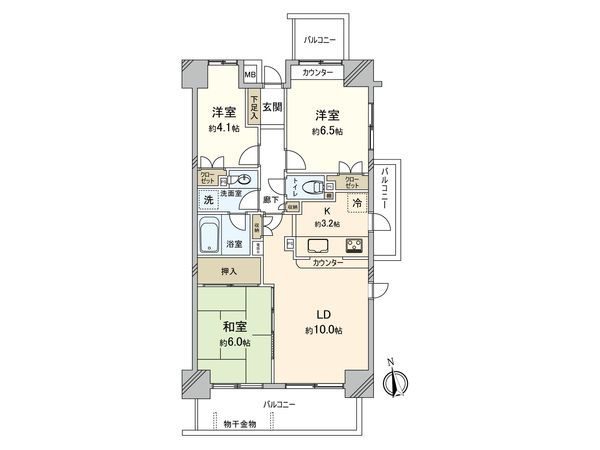 志木南パーク・ホームズ 間取図(平面図)
