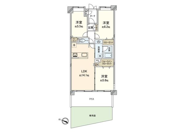 サンクレイドル志木 間取図(平面図) 間取図(平面図)