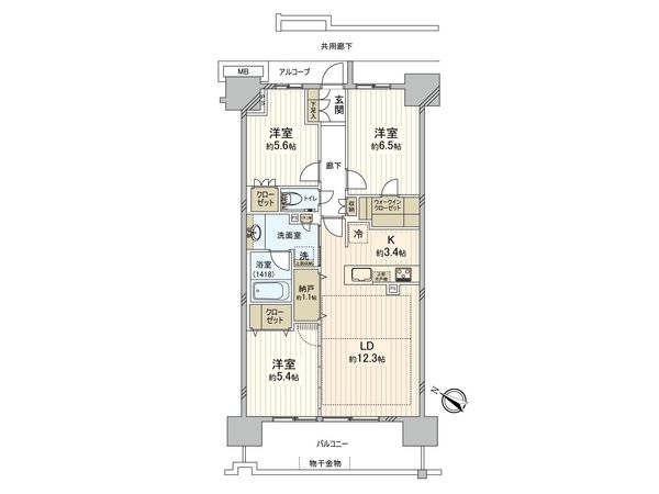プラウドシティ志木本町グリーンコート パークフロントコート 間取図(平面図) 間取図(平面図)