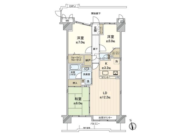 リーフガーデンズルネ朝霞台 間取図(平面図) リーフガーデンズルネ朝霞台 間取図(平面図)