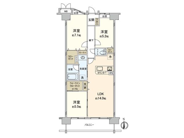 ソフィア志木北野 間取図(平面図) ソフィア志木北野 間取図(平面図)