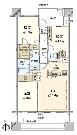 パークホームズ志木ステーションファースト 間取図(平面図)
