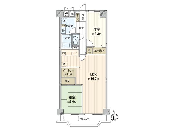 コーラルハイツ志木 間取図(平面図) コーラルハイツ志木 間取図(平面図)