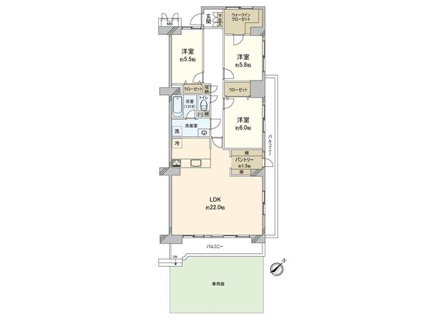 朝日プラザ武蔵野マーテルヒルズ 壱番館 間取図(平面図) 間取図(平面図)