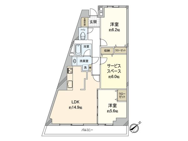 ライオンズマンションみずほ台 間取図(平面図) ライオンズマンションみずほ台 間取図(平面図)
