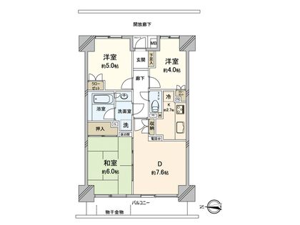 志木南パーク・ホームズ 間取図