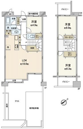ザ・ステイツ志木パークステージ 間取図(平面図) ザ・ステイツ志木パークステージ 間取図(平面図)