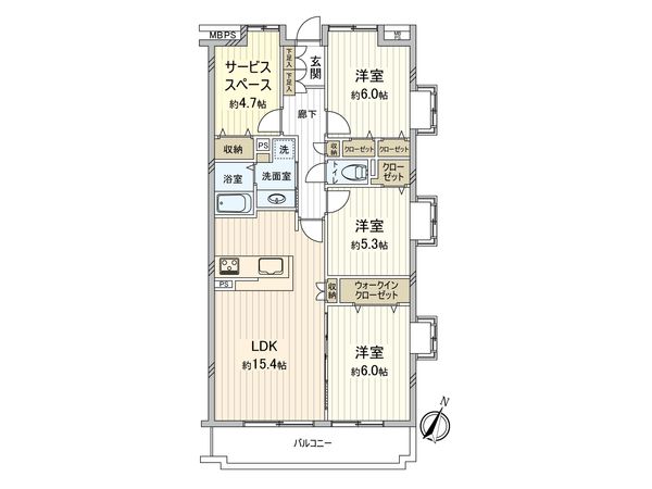 ハイホームみずほ台 間取図(平面図)