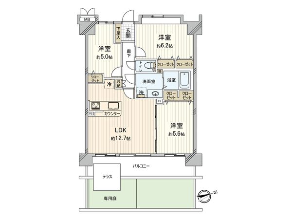 ハイホーム朝霞 間取図(平面図)