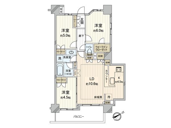 アンビシャス朝霞台 間取図(平面図) アンビシャス朝霞台 間取図(平面図)