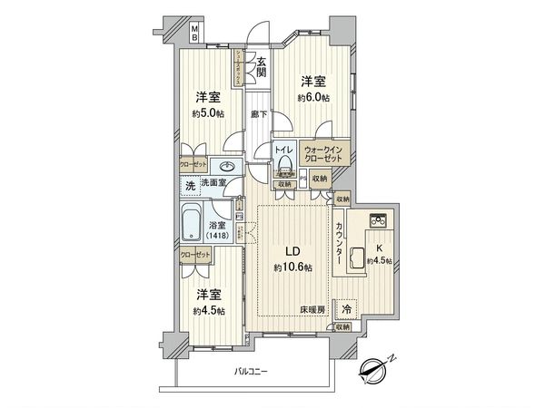 アンビシャス朝霞台 間取図(平面図) アンビシャス朝霞台 間取図(平面図)