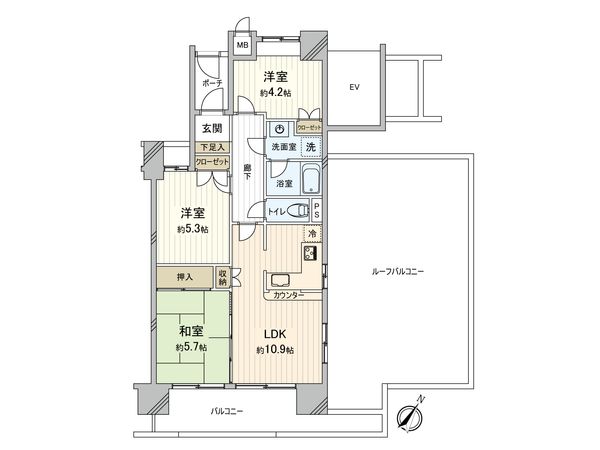 マイネシュロッス志木 間取図(平面図) マイネシュロッス志木 間取図(平面図)